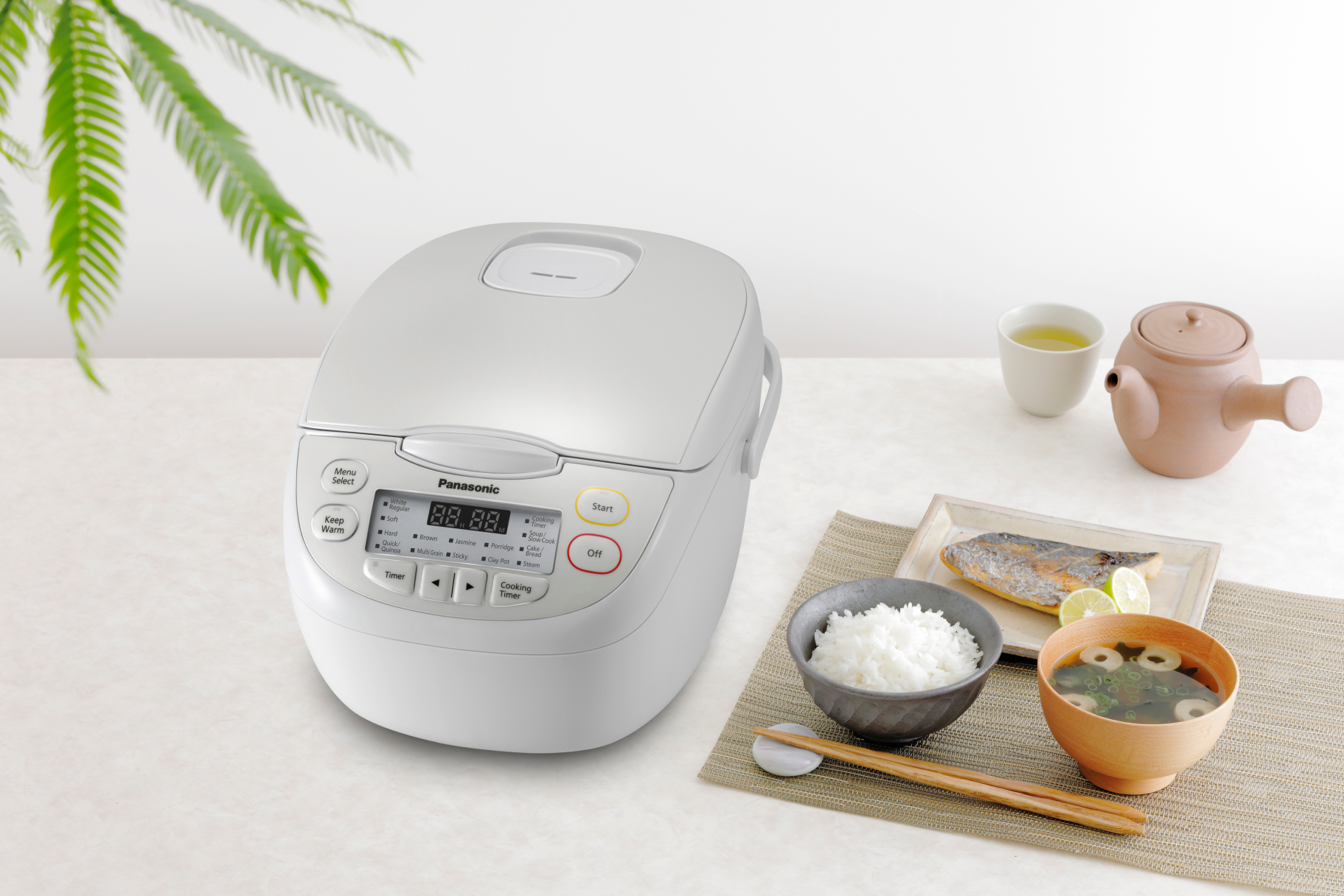 Panasonic 6-Cup Rice Cooker with One-Touch Automatic Cooking