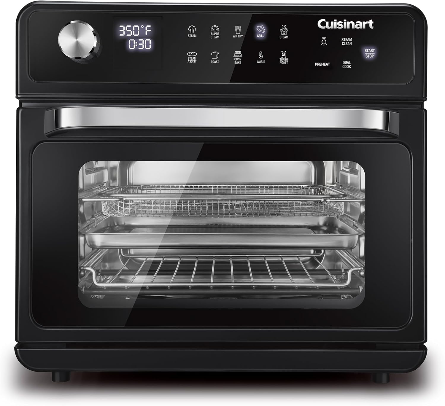 Cuisinart CSO-500C Steam Air Fryer Oven: 20L, toast, bake-steam, bake, broil, broil-steam, steam, super-steam, warm, air fry