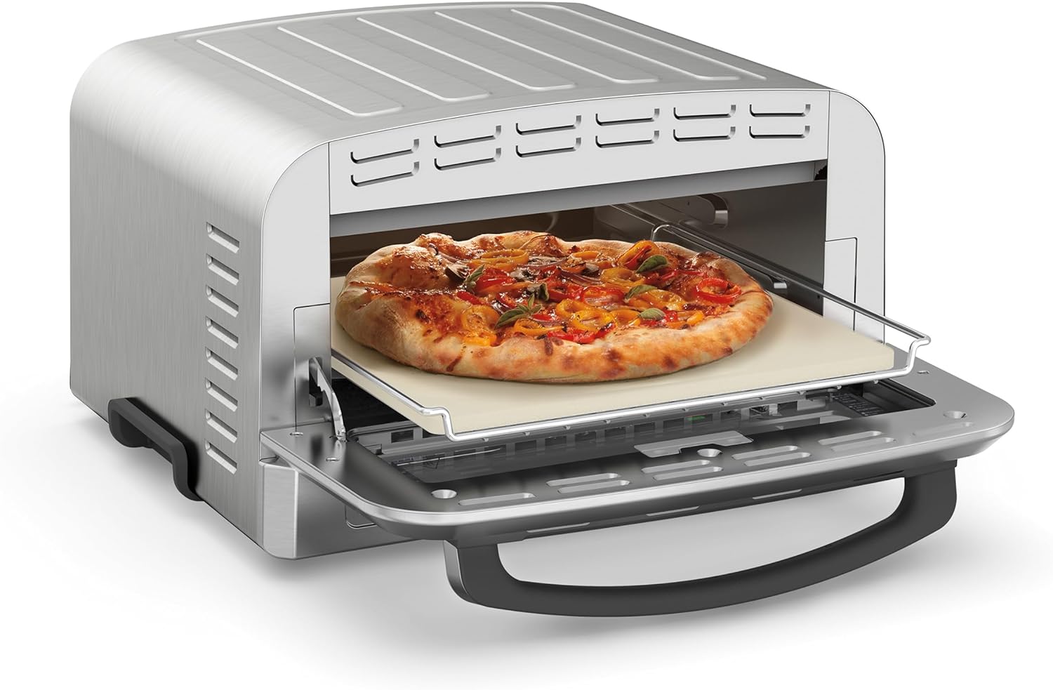 Cuisinart Indoor Pizza Oven: 1800W, incl 12.5" heat-conducting pizza stone, deep-dish pan, & pizza peel | CPZ-120C