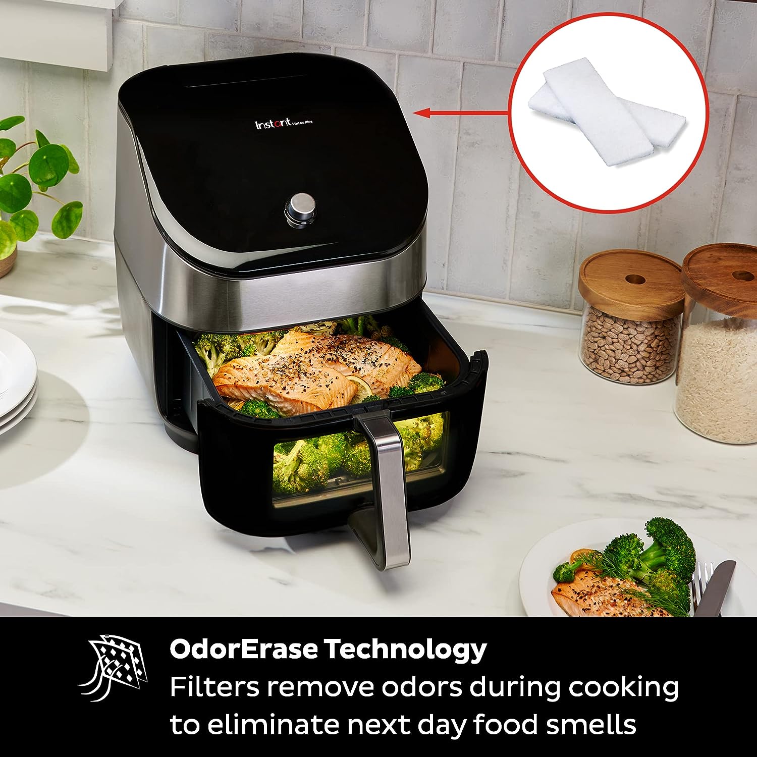 Instant Pot | 140-3089-01 | Air Fryer: Vortex Plus, 6.0-Qt, ClearCook, OdorErase