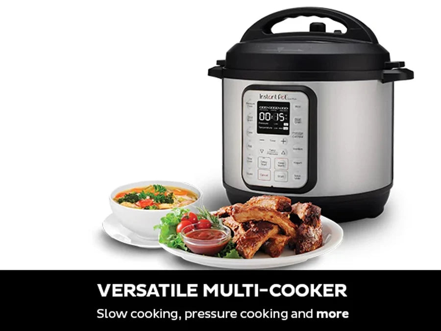 Instant Pot | 110-0039-01 | Duo Plus V3 Pressure Cooker: 3.0-Qt, Black & Stainless Steel