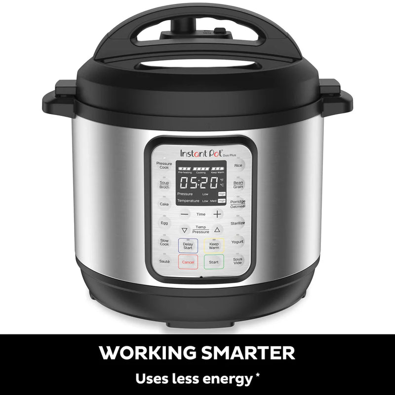 Instant Pot | 110-0039-01 | Duo Plus V3 Pressure Cooker: 3.0-Qt, Black &amp; Stainless Steel