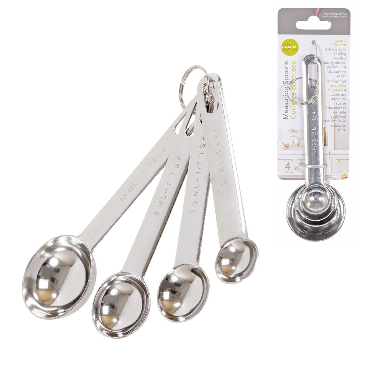 l gourmet 70015 measuring spoons 4 piece set image 1