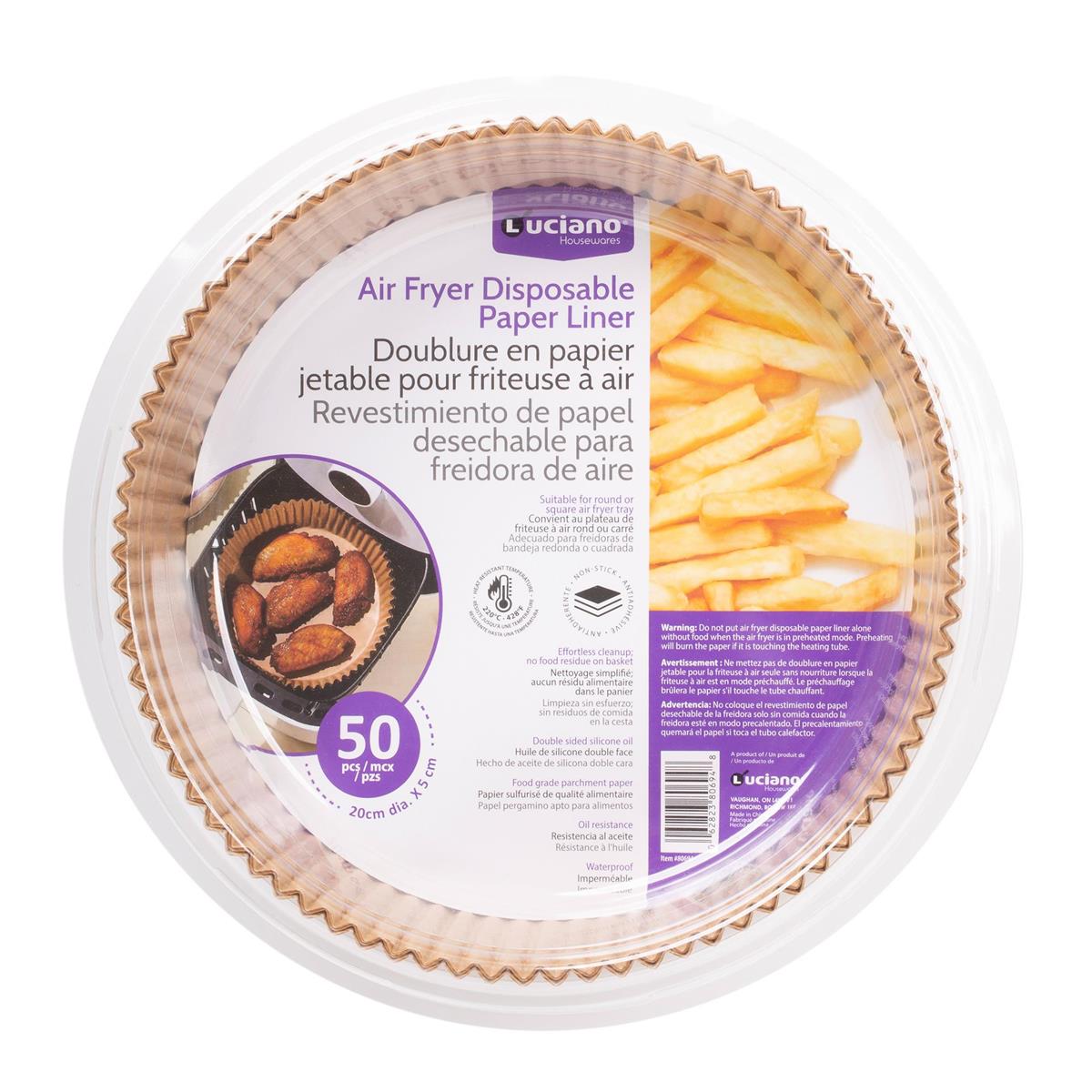 Luciano Disposable Paper Liner for Air Fryer | 20x4.5cm | 80694 - Image
