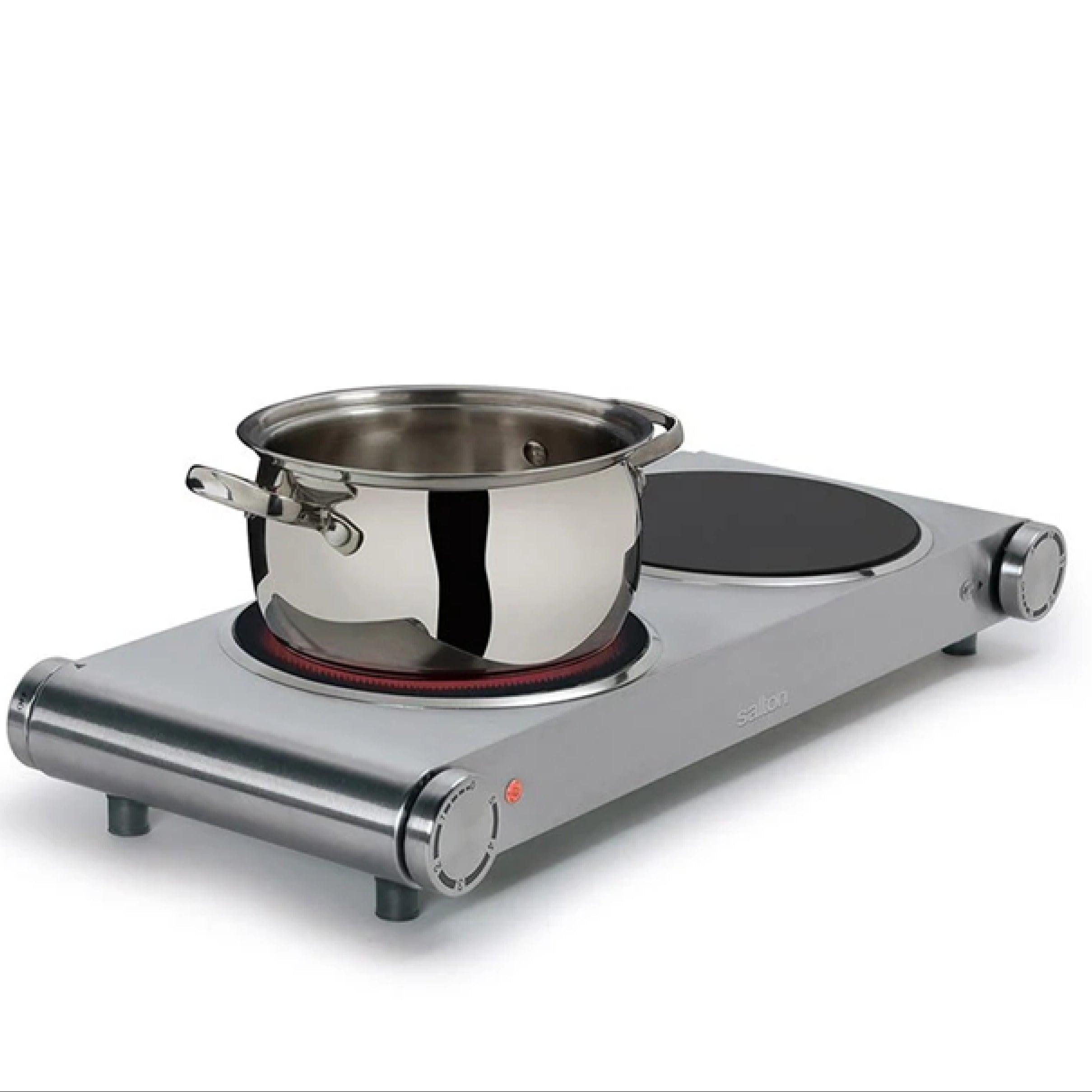 Salton 1800W s/s Infrared Range: Double Burner | HP-1269
