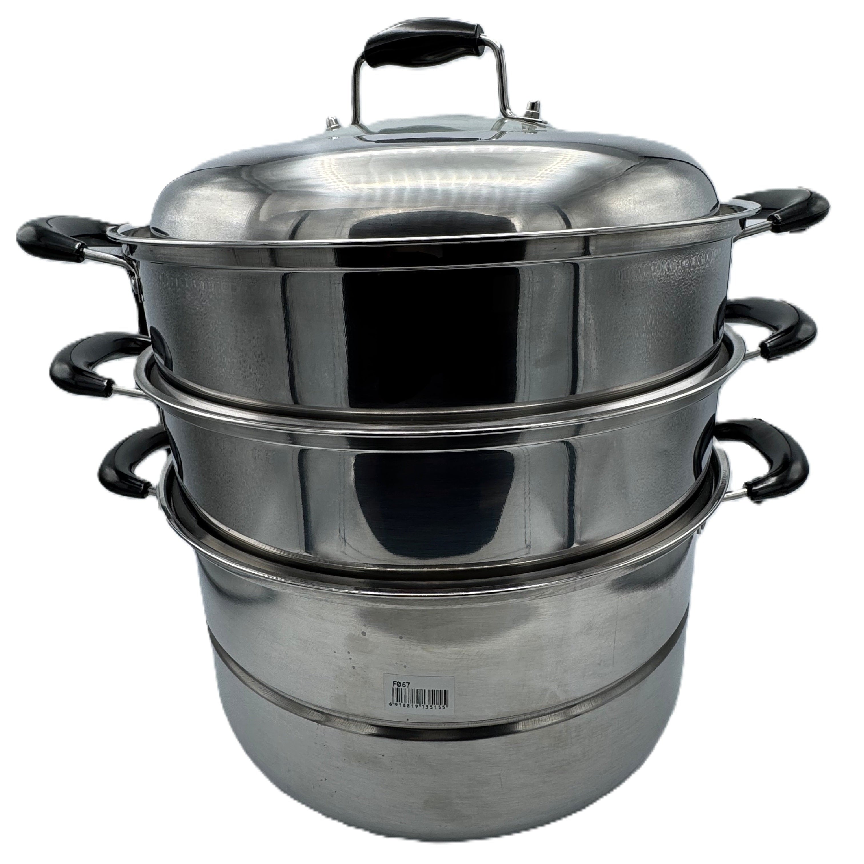 Xing Cai 30cm Stainless Steel Steamer, Durable Multi-Tier Pot for Healthy Cooking & Even Heat Distribution | F057