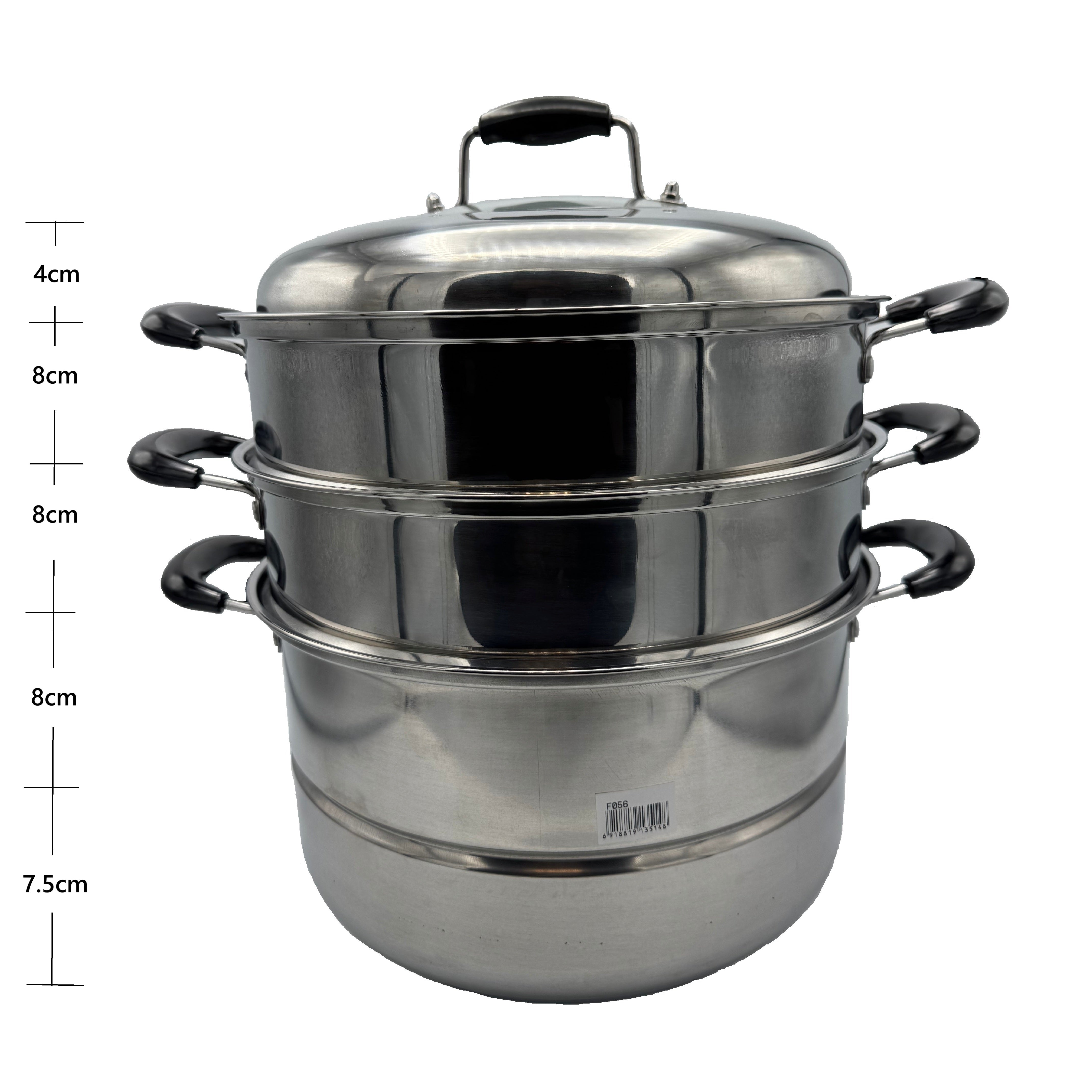 Xing Cai F056 Stainless Steel Steamer 28cm – Durable Multi-Tier Steaming Pot for Healthy, Flavorful Cooking