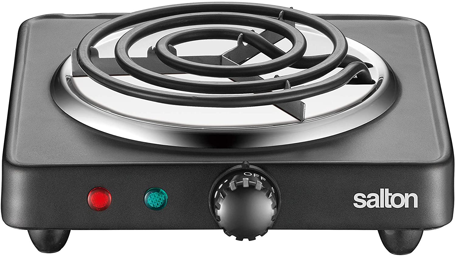 Salton Electric Range: single burner, 1000W, black | HP-1940