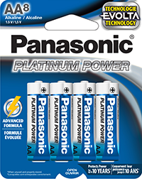 Panasonic Battery AA x8 Platinum Power | LR6XE8B
