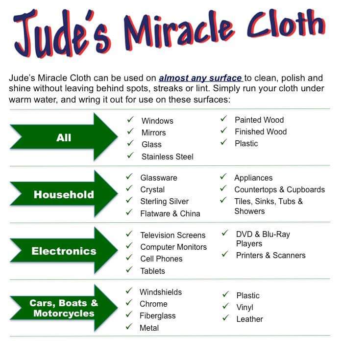 Jude's Miracle Cloth 2pk White/Blue | JMC2PK