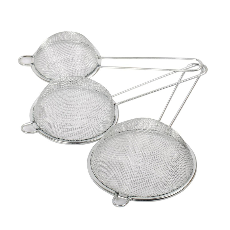 Luciano 3pc Mesh Strainer Set 3.75''/ 3.25''/ 2.75'' | 80449