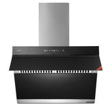 Sakura Slant Rangehood: 30'' wide, with wave control & heat cleaning, black glass finish, dual DC motor | R7261