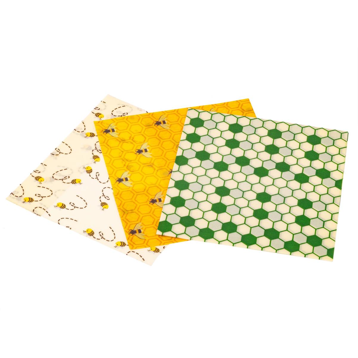 L.Gourmet | 70032 | Reusable Beeswax Food Wrap (3-Piece Set)