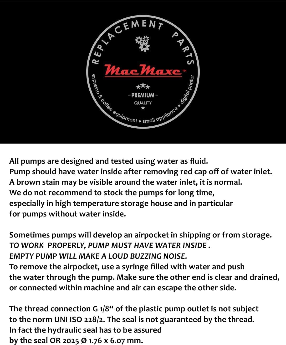 EP5FM | 46W ULKA Water Pump with Thermostat for espresso makers