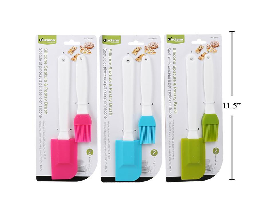 Luciano | 80507 | Silicone Spatula & Pastry Brush Set