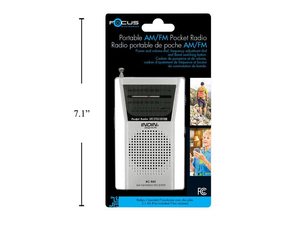 Focus AM/FM Pocket Radio | 86022