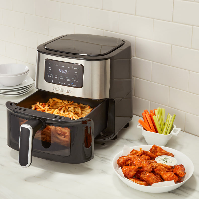 Cuisinart Air Fryer: 6-Quart (5.7 L), 1800W, digital display w/ 5 air-fry presets | AIR200C
