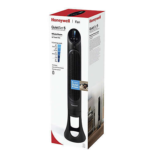 Honeywell Tower Fan: 40", 5-speed, QuietSet , with timer, remote control | HYF260BCM1