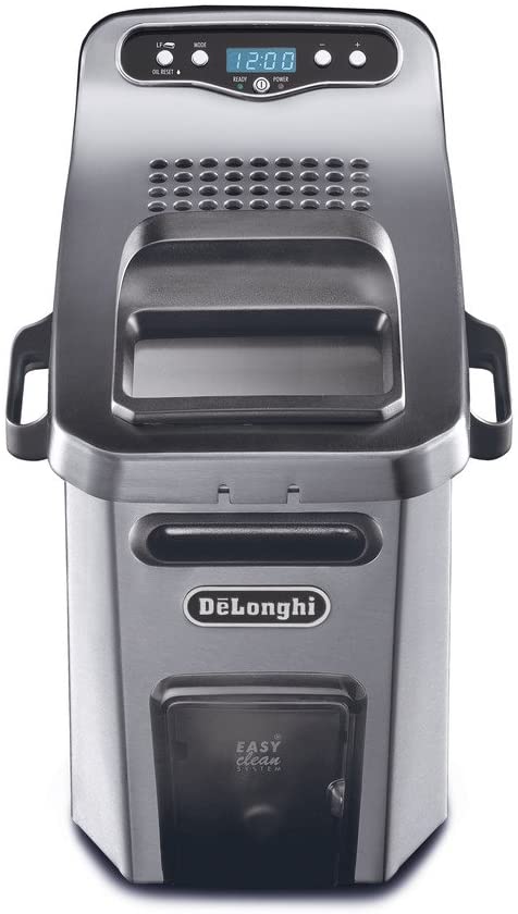 DeLonghi Livenza Deep Fryer: 4.5L, dual zone, digital controls, EasyClean drain system, s/s | D44528DZ