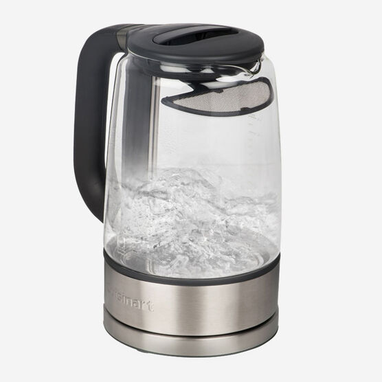 Cuisinart Glass Kettle: 1.7L, 1500W, brushed s/s | GK17C