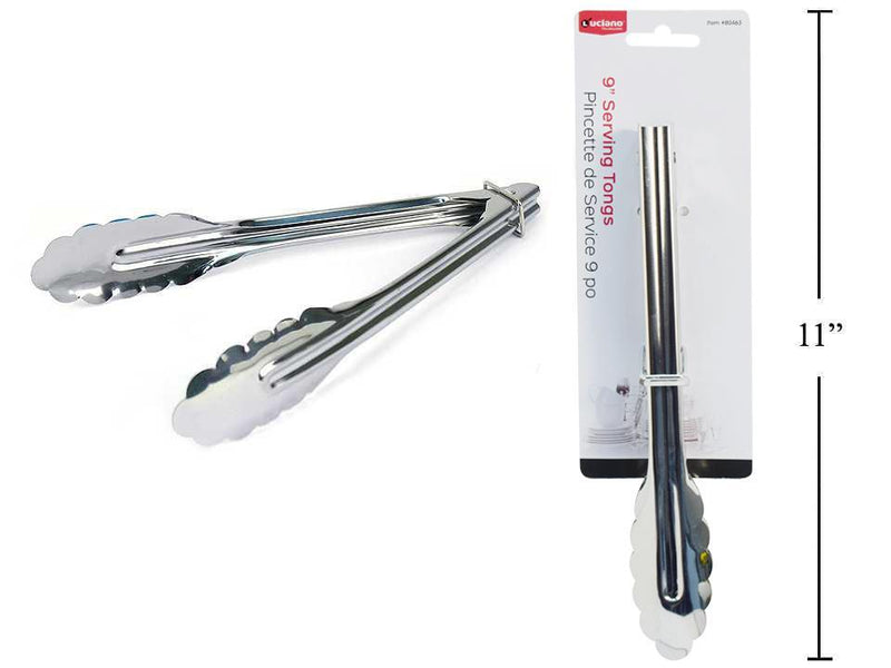 Luciano 9'' Metal Serving Tongs | 80463
