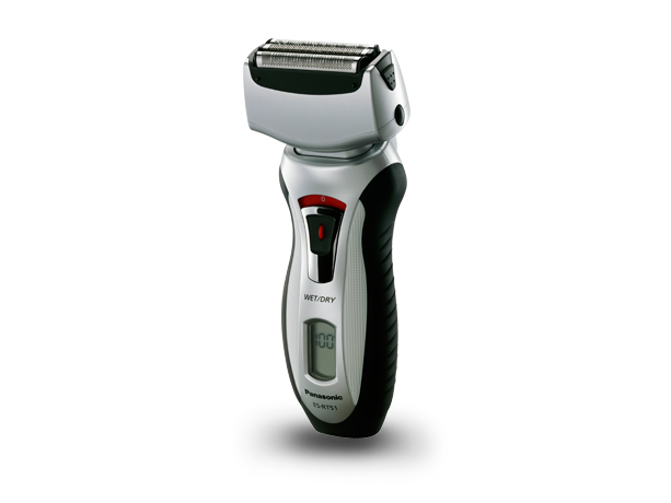 Panasonic Electric Shaver: rechargeable, 3-blade wet/dry, LCD screen, silver & black | ESRT51S