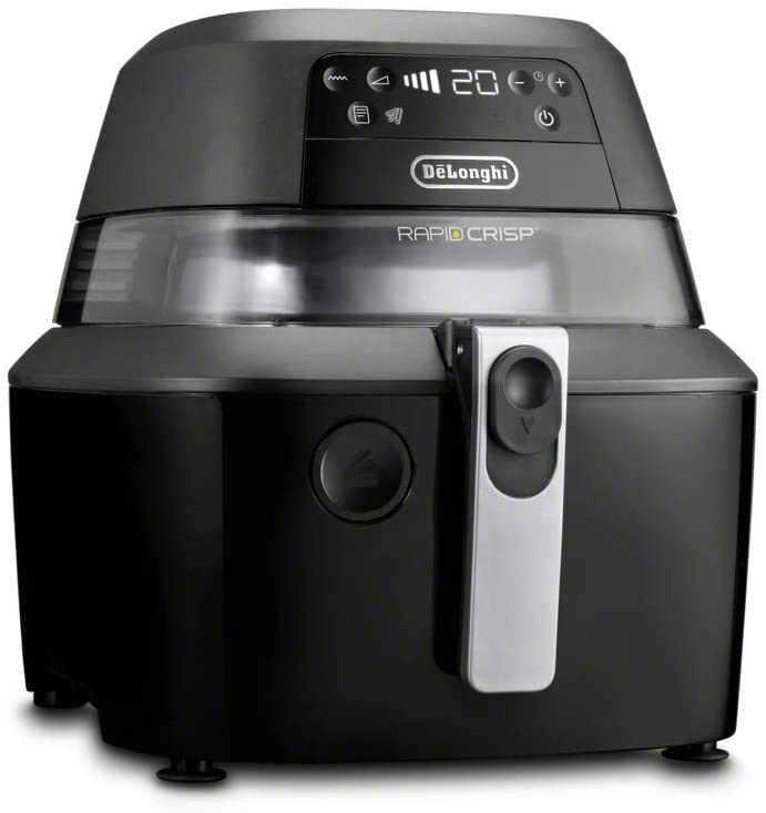 DeLonghi Rapid Crisp Air Fryer: 5Qt, digital controls, 360° view, black | FH2394BK