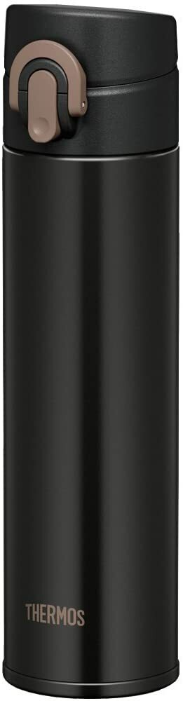 Thermos S/S Bottle 400ml, black | JNI-401-MTBK