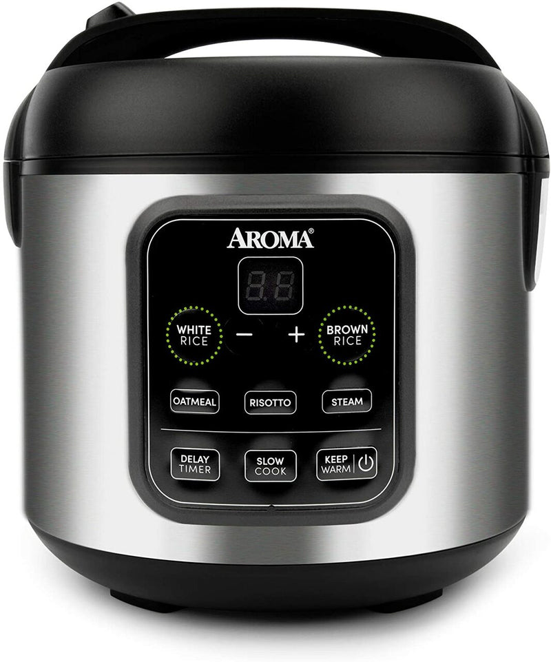 Aroma Rice Cooker 4 Cups, s/s, Digital | ARC-994SB