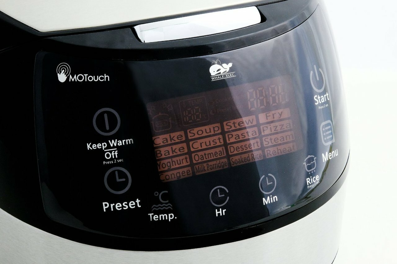 Whale Rice Cooker 8-Cup |WHRC1500| 16-Function Touch-Control