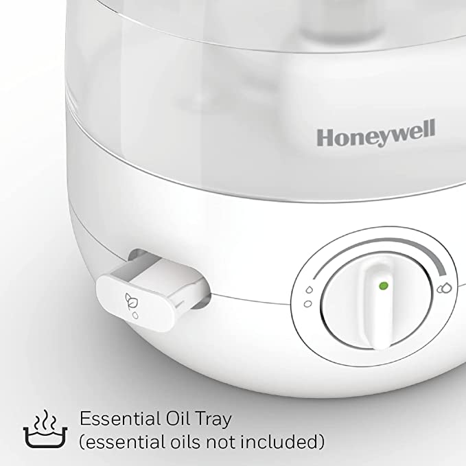Honeywell Cool Mist Ultrasonic Humidifier: 1/2 gallon, Mini Mist, white | HUL-525WC