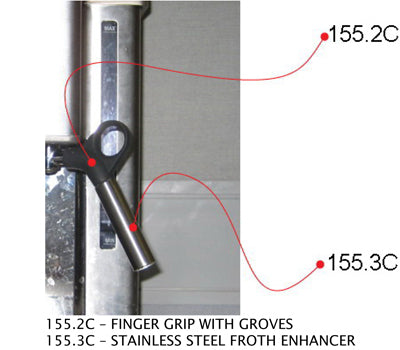 Breville : SP0010719 | Finger Grip with grooves (new style) for ESP8XL