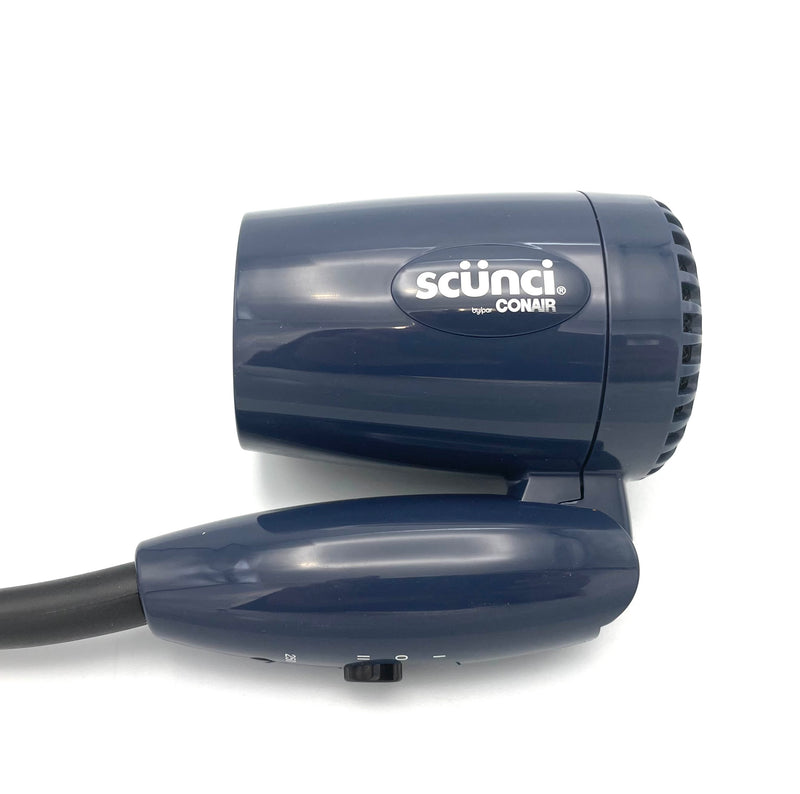 Conair Scunci Hair Dryer |124REXC| 1600W, travel, folding handle, dark blue