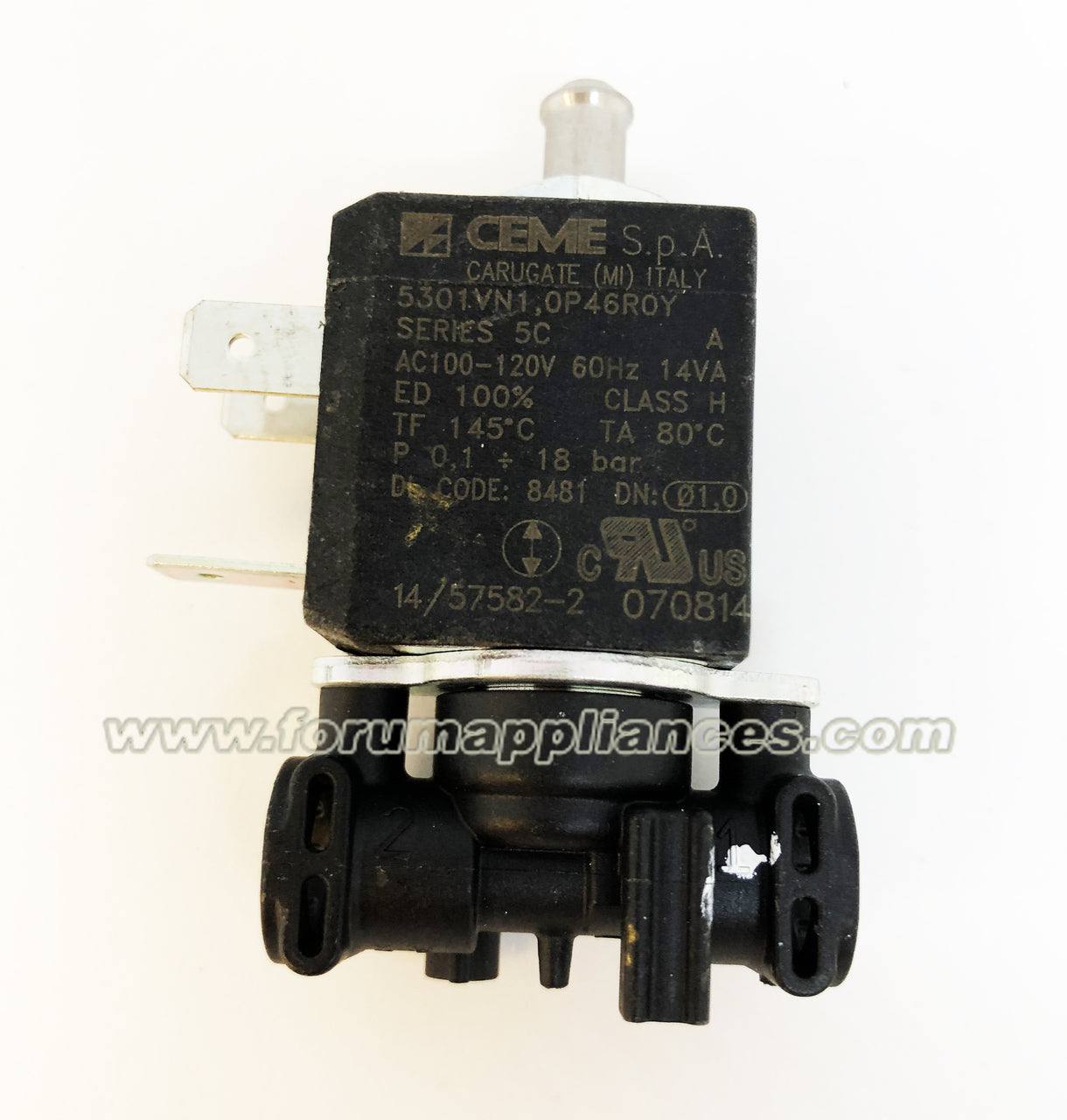 DeLonghi : 5213218481 | Solenoid Valve 3V plastic for ESAM-3500, ESAM-6900