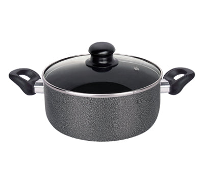 Healthy Bear non-stick Induction Caserole Pot  |BCAL24CPGIN| 24cm with Glass Lid