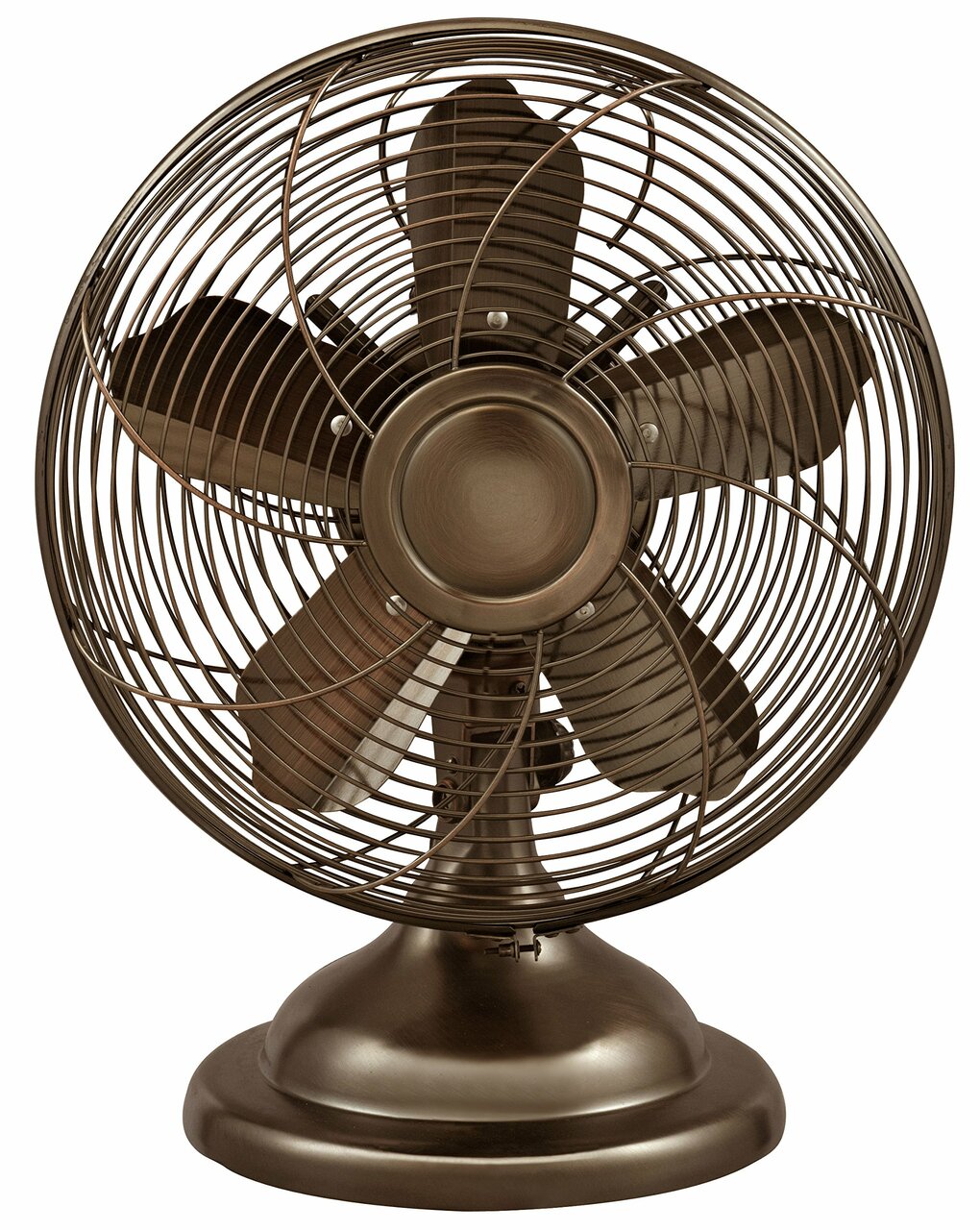Optimus Antique Metal Desk Fan |F6212| 12", 3-speed