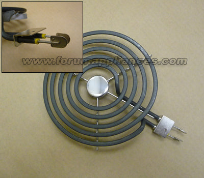 Stove Element: 6" Plug-In TAB Type Terminals