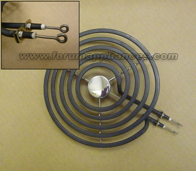 Stove Element: 8" Plug-In Style Terminals