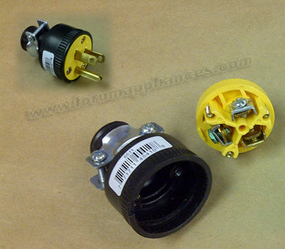Replacement Plug Socket: 3-Pole, 3-Wire, with ground