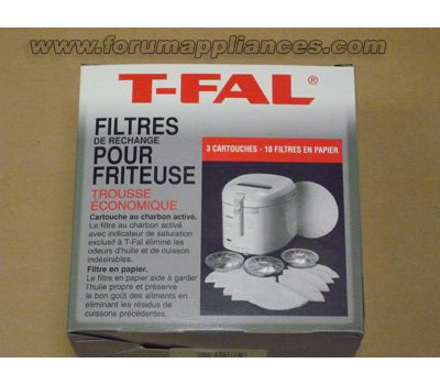 t fal charcoal filter kit 3 charcoal filters 10 paper filters discontinued image 1