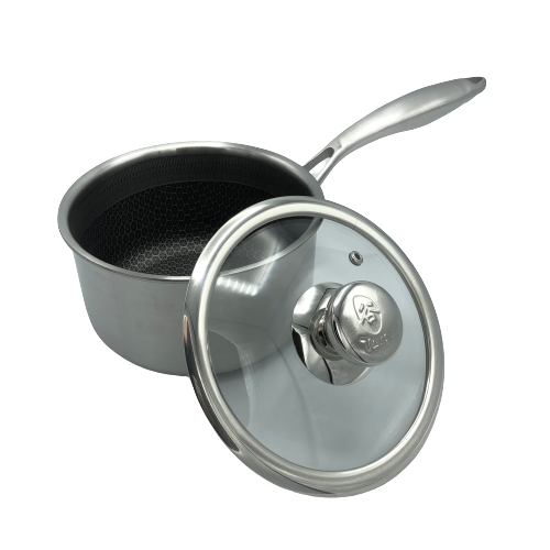 Targu Hybrid Sauce Pan: 16cm with glass lid | BC-HW16SPG