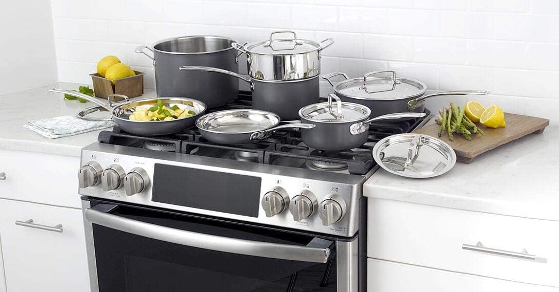 Cuisinart Multi-Clad Unlimited 12-piece Cookware Set | MCU-12N | outside anodized, inside s/s