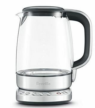 Breville Kettle |BKE830CLR| 1.7L, variable temperature with crystal clear Schott glass "the IQ Kettle™ Pure"