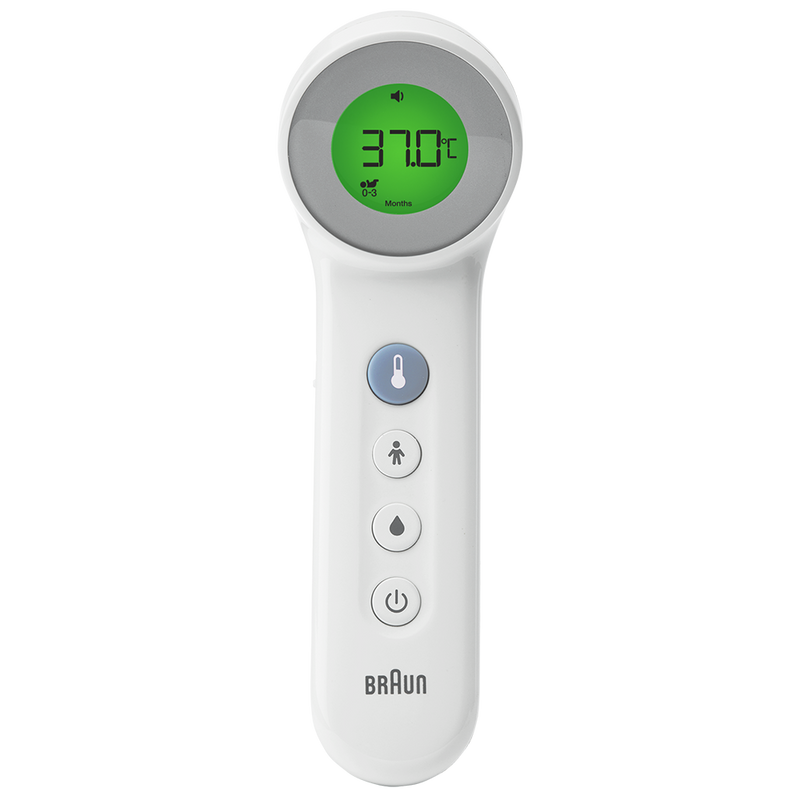 Braun Forehead Thermometer No Touch, incl 2x AA batt | BNT400CA