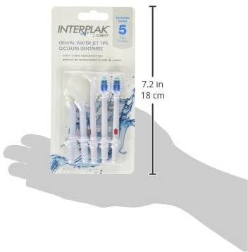 Interplak: Interplak replacemnt tips 5pc for SWJ1XC waterjet | SWJ5RPLC
