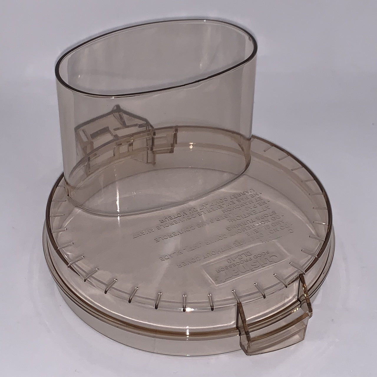 cuisinart cover with large feed tube amber for dlc 10 special order image 1