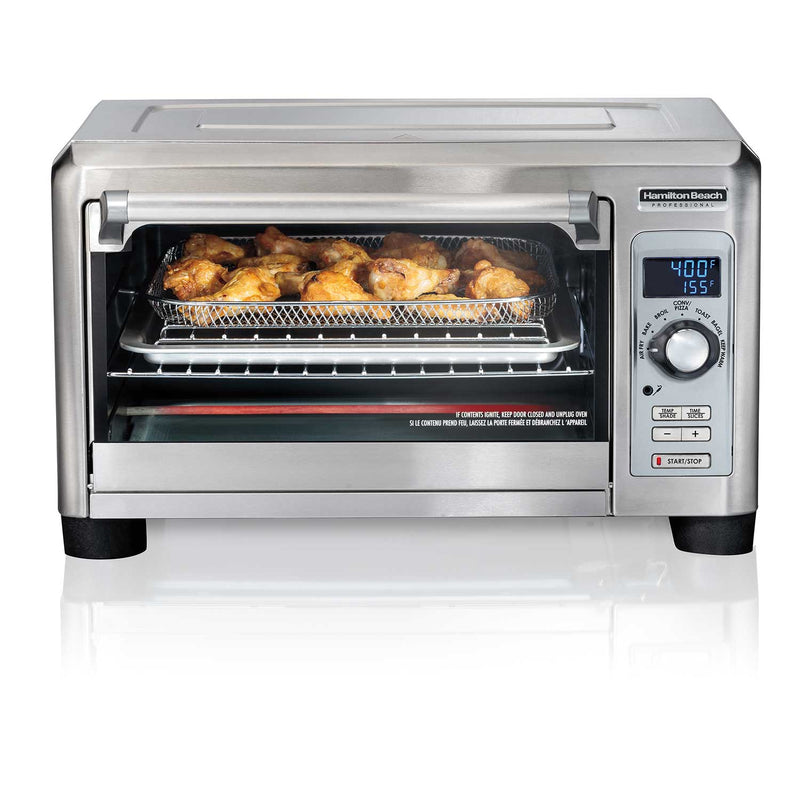 Hamilton Beach Air Fry Toaster Oven: 1.0 cu.ft, digital, s/s, Sure-Crisp® | 31243