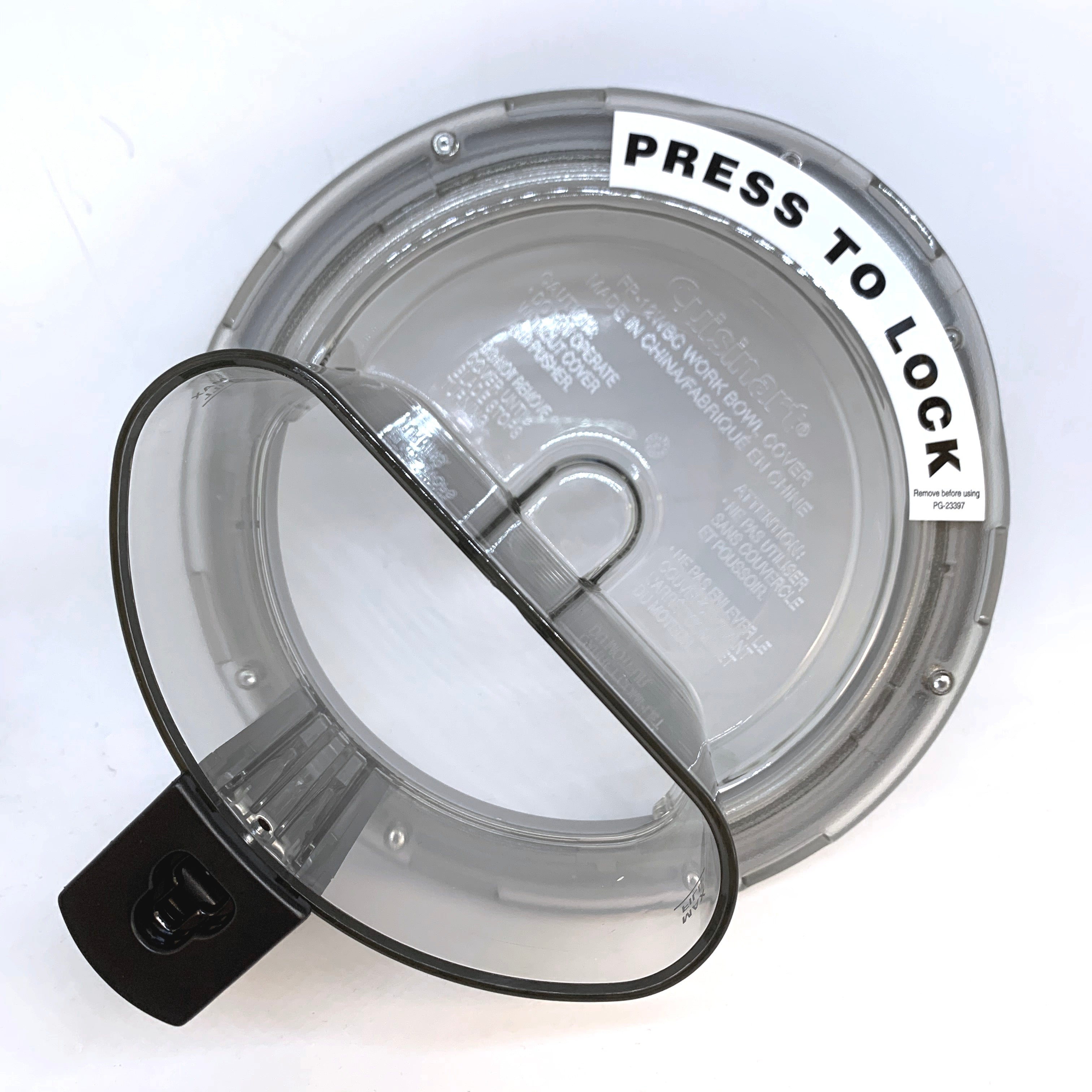 Cuisinart : FP12BKWBCT | Work Bowl Lid (Black) for FP-12DCC, FP-12BKC