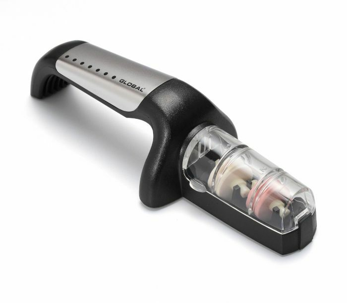 Global Kitchen Knife Water Sharpener |71G91SB| Stainless Ceramic