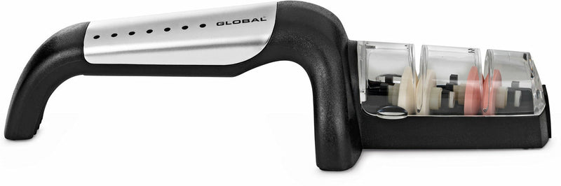 Global Kitchen Knife Water Sharpener |71G91SB| Stainless Ceramic